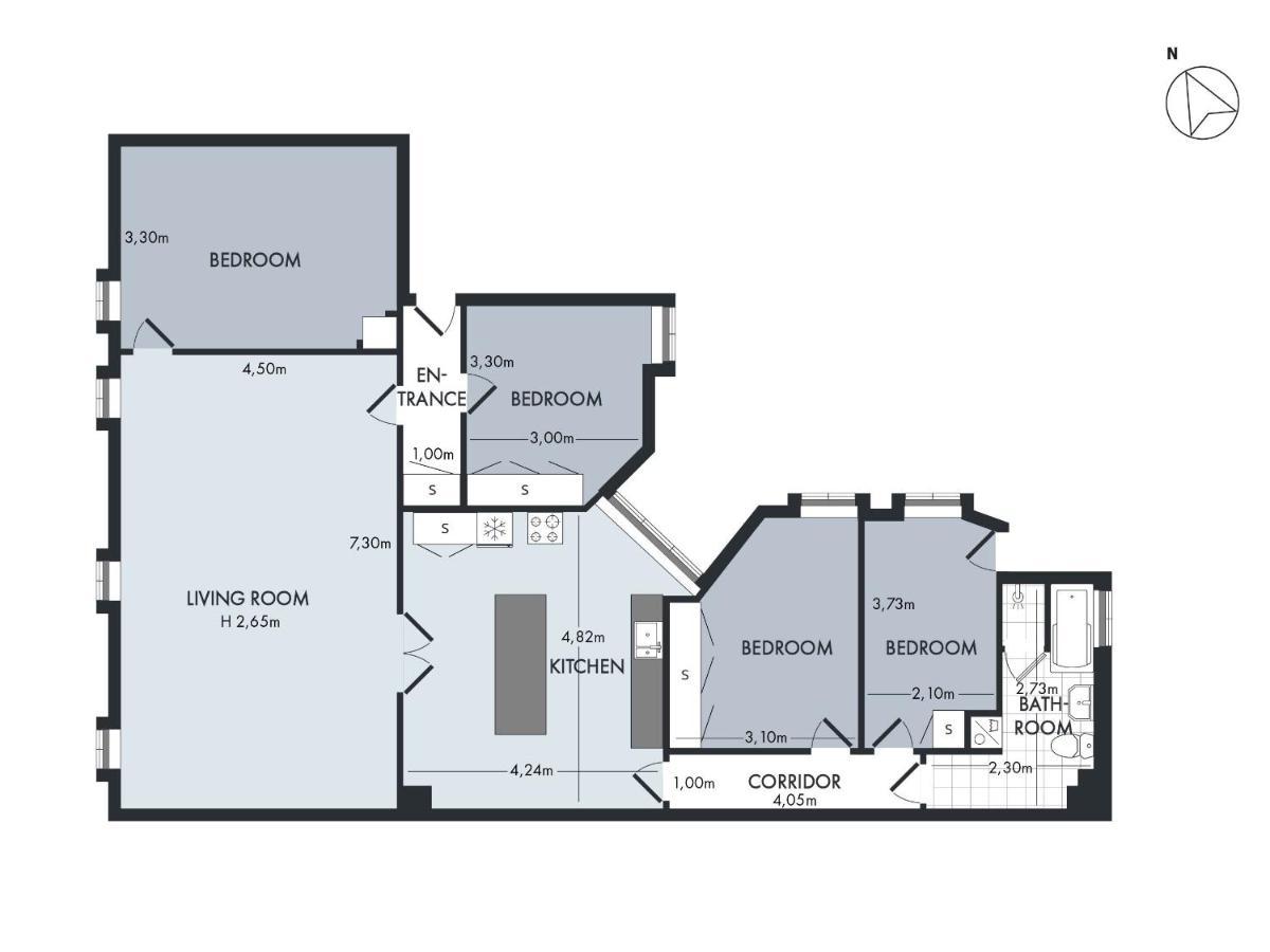 Sanders Stage - Enchanting Four-Bedroom Apartment Near Nyhavn Köpenhamn Exteriör bild